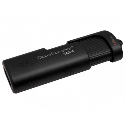 Kingston USB Flash Drive DataTraveler® 104, 16GB, USB 2.0, Negru