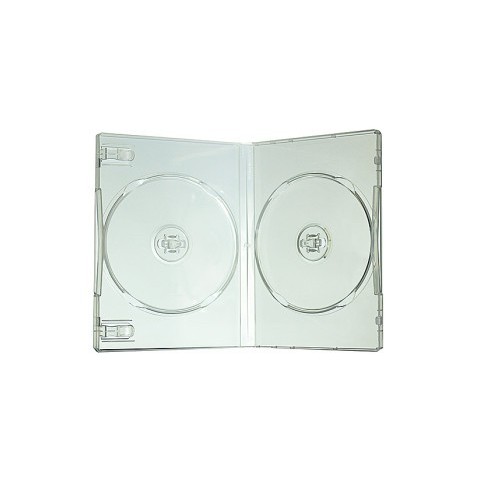 Carcasa DVD slim dubla transparenta